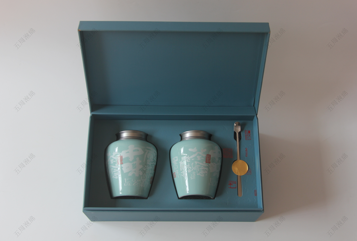 雙罐茶葉禮盒珍珠棉內(nèi)襯：高端茶禮的防潮護(hù)形方案
