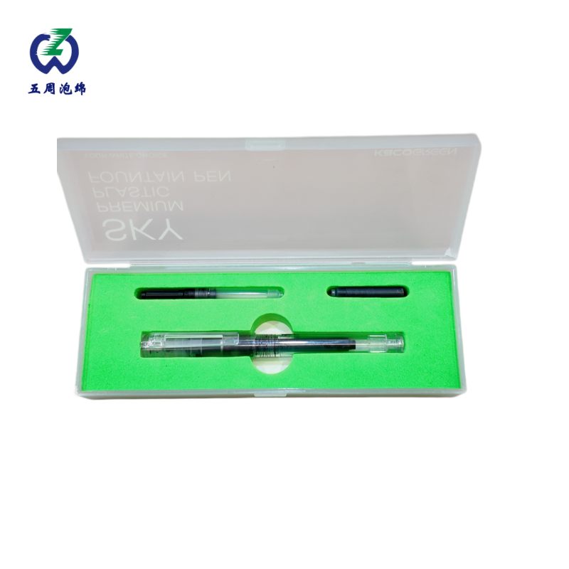 綠色鋼筆套裝 EVA 內(nèi)襯：分類(lèi)收納的文具禮盒方案