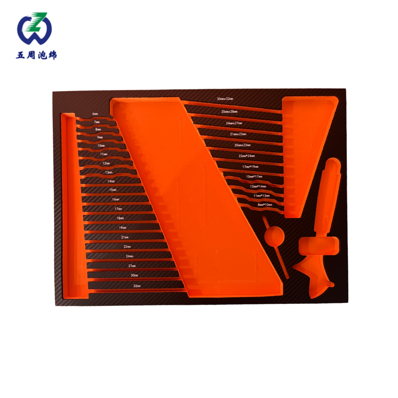 橙色帶刻度精密量具 EVA 內(nèi)襯：精準(zhǔn)測量工具的防護(hù)方案