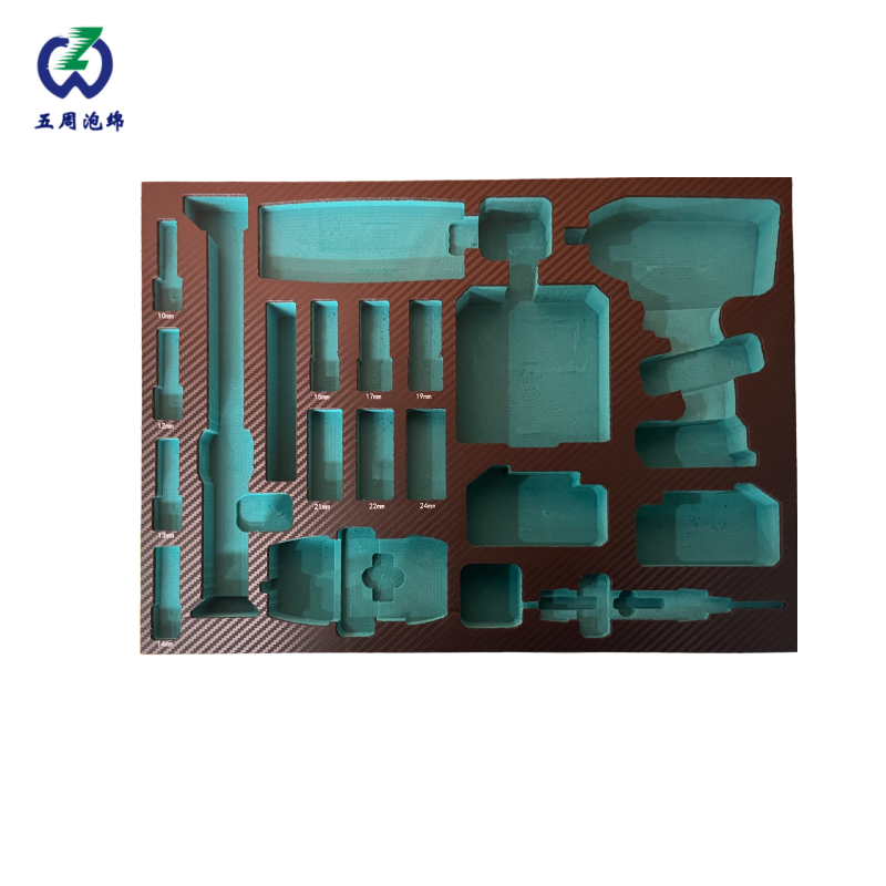 青綠色電動工具套裝 EVA 內(nèi)襯：重型電動工具的防護方案