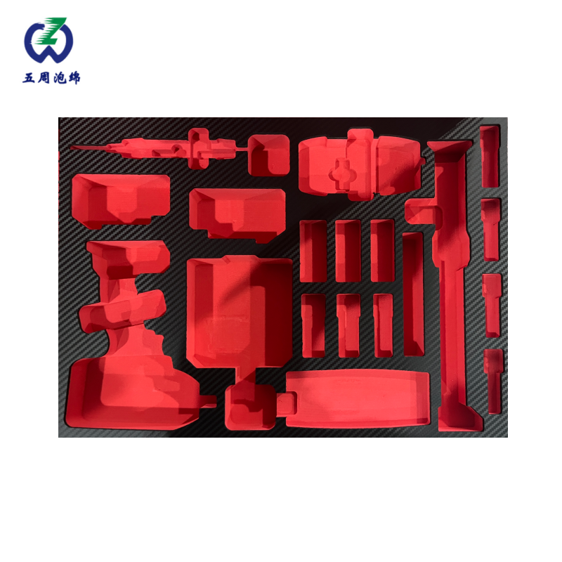 紅色重型電動工具 EVA 內襯 專業(yè)工裝全套收納方案